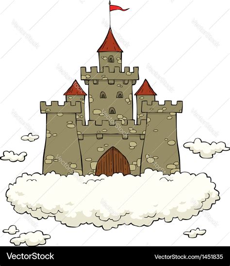 Cloud castle Royalty Free Vector Image - VectorStock