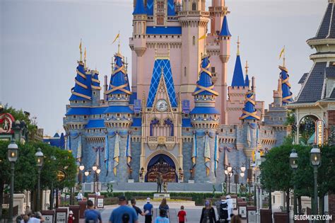 First Jewel Decorations Installed on Cinderella Castle for Disney World ...