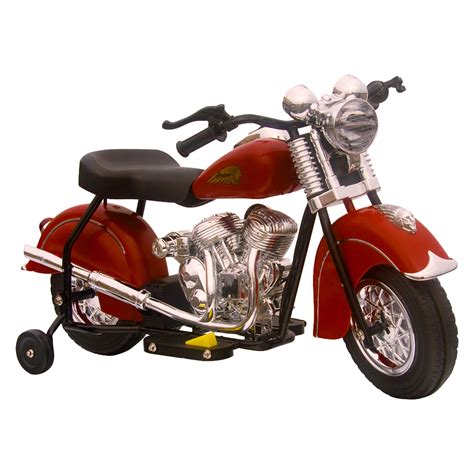 GiGGO Toys Little Vintage Indian Motorcycle Battery Powered Riding Toy - Battery Powered Riding ...