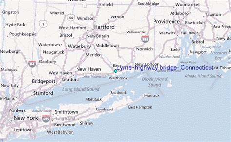 Lyme, highway bridge, Connecticut Tide Station Location Guide