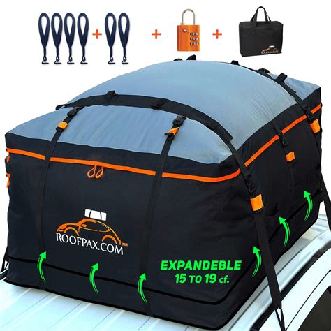 Buy RoofPax Expandable 15/19 cft. Waterproof Rooftop Cargo Carrier Bag ...