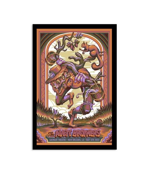 The Avett Brothers Saenger Theatre, New Orleans, LA Tour 2023 Poster ...