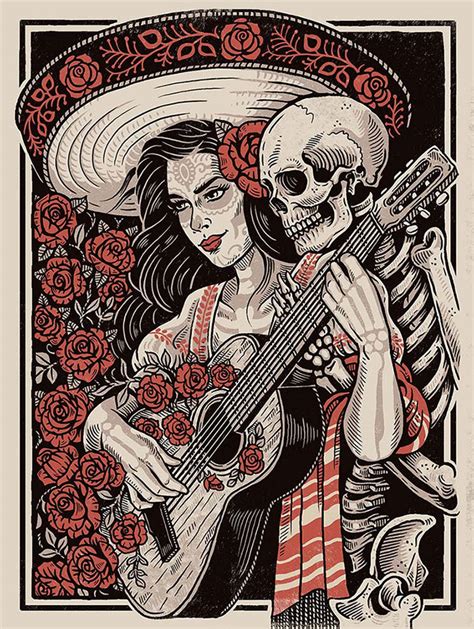 Day Of The Dead Female Art - Allyw-Getintoit