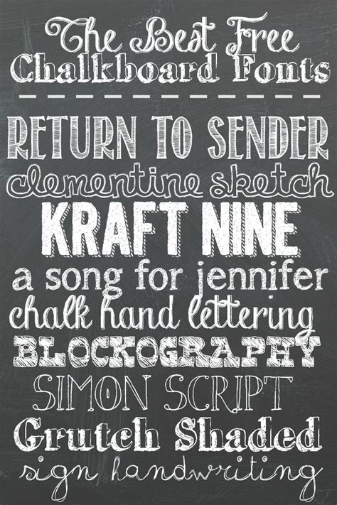 The Best Free Chalkboard Fonts for Your Next Project | Chalkboard fonts, Free chalkboard fonts ...