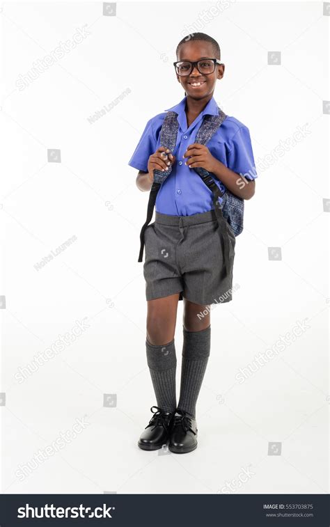 African Boy Wearing His School Uniform Stock Photo 553703875 | Shutterstock