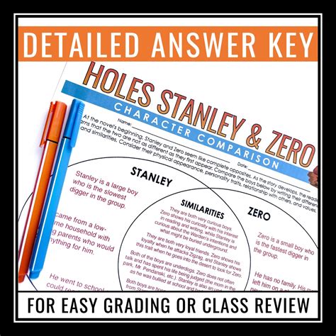 Holes Character Analysis Assignment - Comparing Stanley and Zero - Lou ...