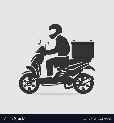 Bike food delivery Royalty Free Vector Image - VectorStock