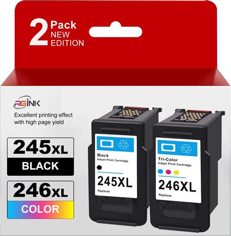 PG-245XL CL-246XL Ink Cartridge, Replacement for Encre Canon 245 246 XL Combo Pack, 245xl Black ...