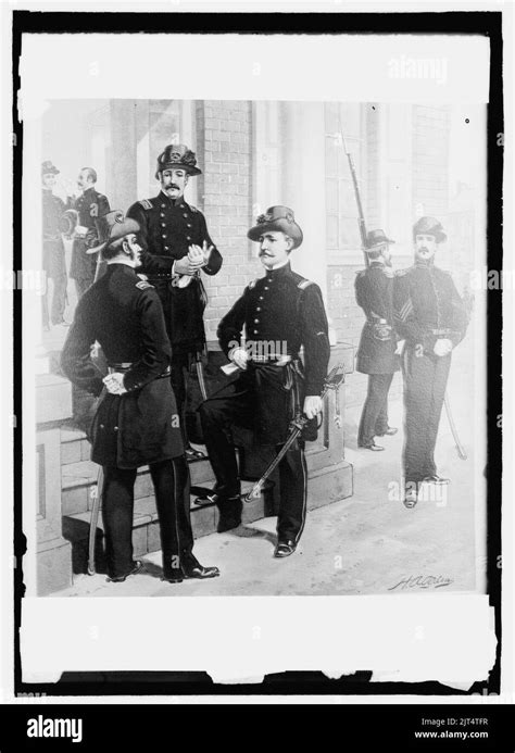 U.S. Army uniforms, 1850-61, staff, line officer, enlisted men Stock ...