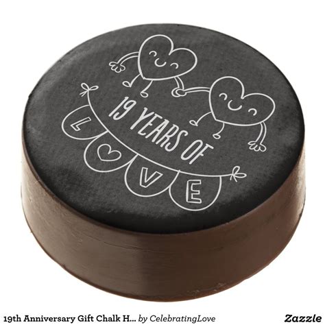 19th Anniversary Gift Chalk Hearts Chocolate Covered Oreo Anniversary Cake Designs, 19th ...