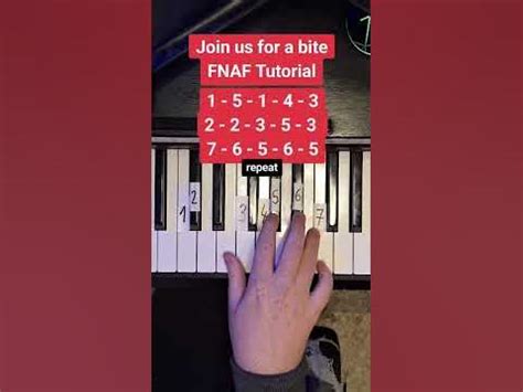 FNAF Join us for a bite Piano Tutorial #shorts - YouTube