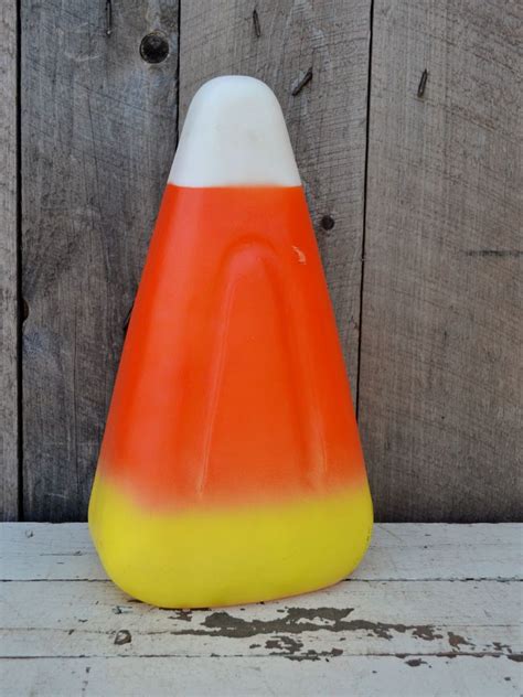 Candy Corn Blow Mold Light Up Halloween Decoration Union Products 1995 | Blow molding, Up ...