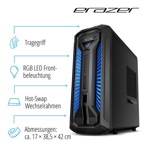 MEDION® ERAZER® Bandit P10 Core Gaming PC + 2 TB HDD - ARTIKELSET ...