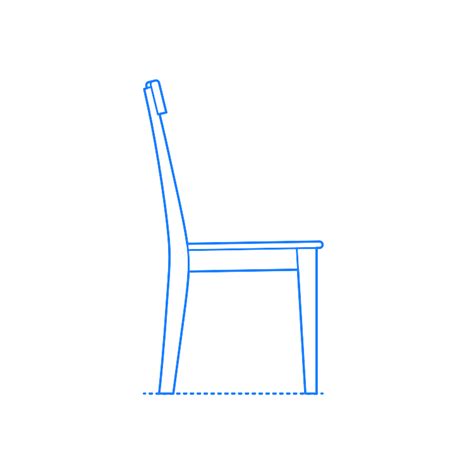 Simple Chair Drawing Side View