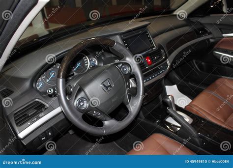 The Interior of Honda New Crosstour 2.4L Luxury Version Editorial Image ...