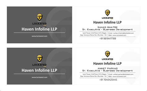 My Designs Collection - Shrikant Deshmukh: Haven Infoline LLP - Visiting card