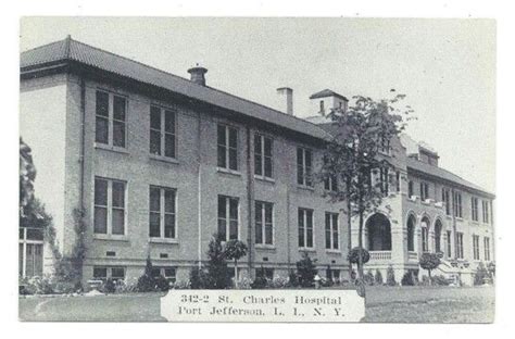 St. Charles Hospital,Port Jefferson,1930's | Port jefferson, Street view, Island