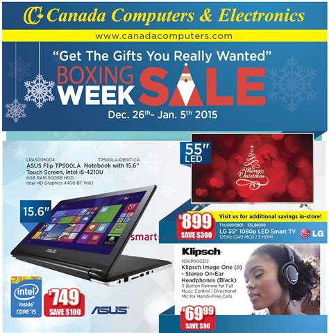 Canada Computers Boxing Day / Boxing Week Flyer - Canadian Freebies ...