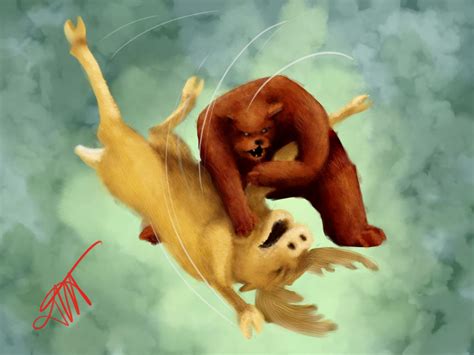 Bear Vs Moose by JessKristen on DeviantArt