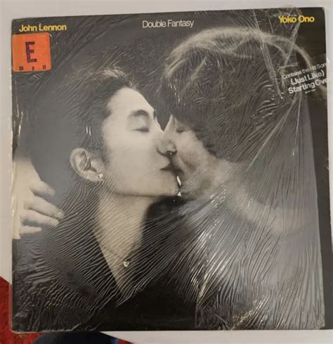 JOHN LENNON YOKO ONO DOUBLE FANTASY vinyl original pressing w/ promo sticker $6.87 - PicClick