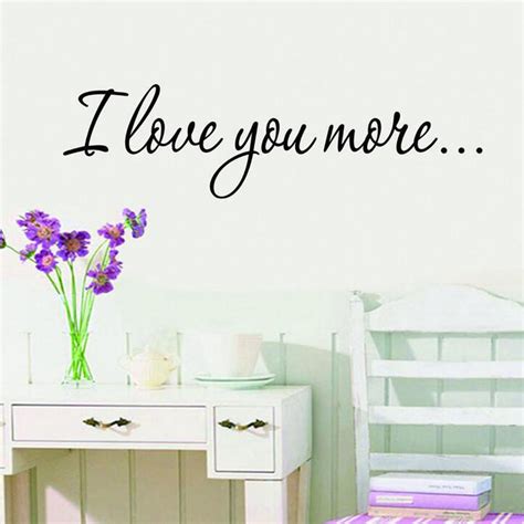 "I Love You More" Removable Wall Decal Sticker Home Decor @wildevergreenco | Home decor, Room ...