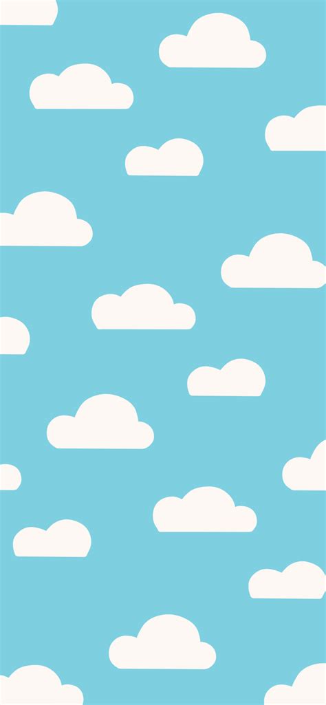 Clouds Pattern Blue Wallpaper - Aesthetic Clouds Wallpaper Phone