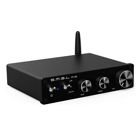 Buy S.M.S.LA12 Home Audio Amplifier Stereo Receivers Bluetooth 5.0 Mini ...