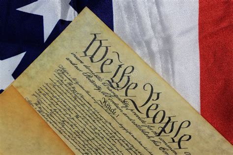 Historical Document United States Constitution Stock Photo - Image ...