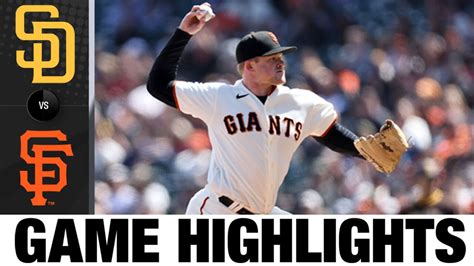 Webb K's 7 batters in Giants' 2-1 win over Padres | 04/13/2022 | San Francisco Giants