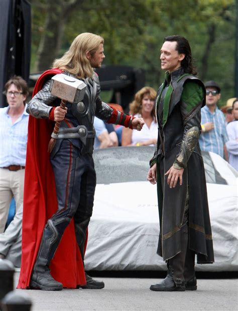 Image - Thor and Loki Behind the Scenes.jpg | Marvel Cinematic Universe ...