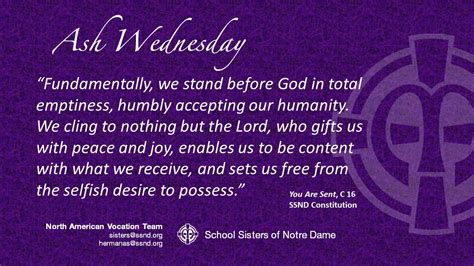 Lenten Reflections - School Sisters of Notre Dame