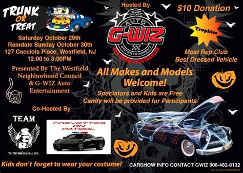 TRUNK or TREAT Halloween Car Show! Saturday Oct. 29, 2022 Tickets | 127 ...