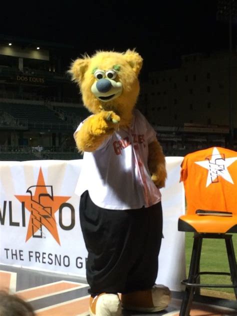 Love this picture of the Fresno Grizzlies mascot Parker that I took ...