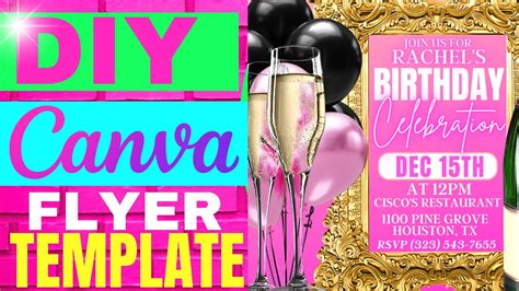 🔥DIY Flyer Template in Canva🔥 - YouTube