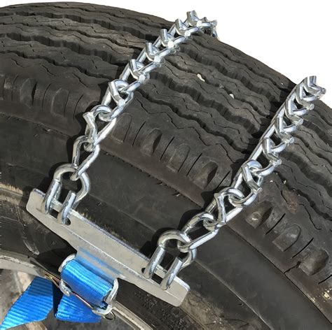 Snow Chains V-BAR Emergency Strap on Tire Chains for SUV's and Pick-Up ...