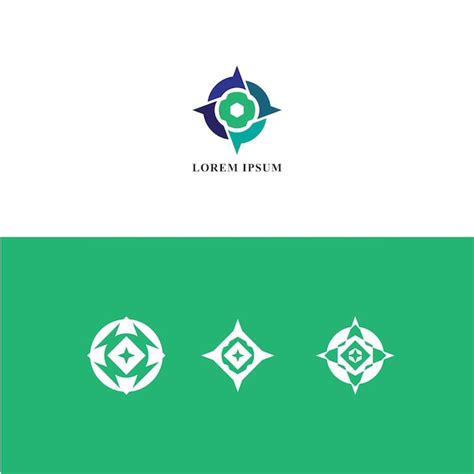 Premium Vector | Geometric shape logo design bundle