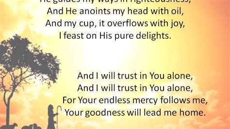 The Lord's My Shepherd - Stuart Townend (Lyrics) - YouTube