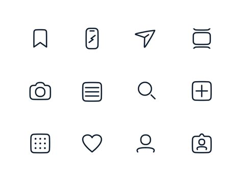 Instagram Icons by Christoph Fahlbusch on Dribbble