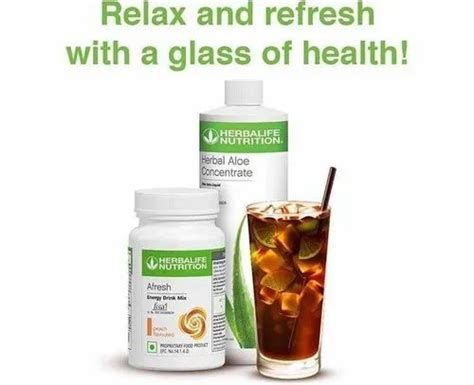 Herbalife Afresh Energy Drink Mix And Herbal Aloe Concentrate Combo, Non prescription at Rs 2135 ...