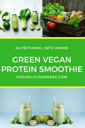 GREEN VEGAN PROTEIN SMOOTHIE » Foodeliciousness