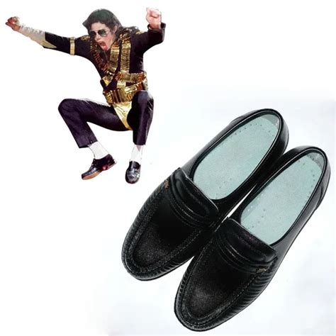 Deluxe Michael Jackson Billie jean Cosplay Shoes Michael Jackson Performance Dance Shoes L0713 ...