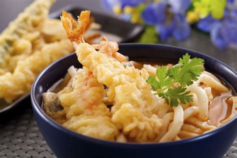 Tempura Udon Recipe With Vegetables and Shrimp