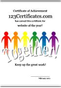 Teamwork Certificate Templates