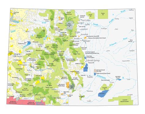 Colorado Points Of Interest Map - High Castle Map