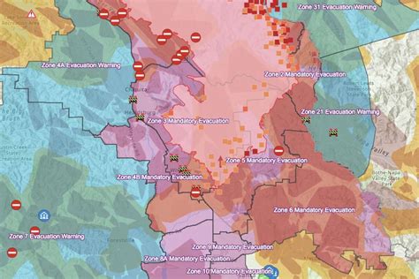 Maps: Kincade Fire continues to burn in Sonoma County