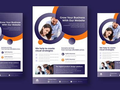 Corporate Flyer Template by rebrandoo on Dribbble