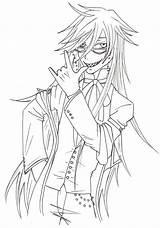 Sebastian Black Butler Chibi Coloring Pages Sketch Page sketch template