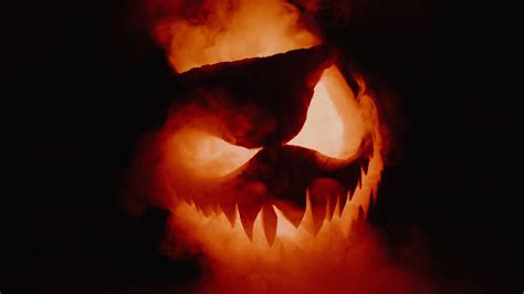 Download wallpaper 2560x1440 halloween, pumpkin, smoke widescreen 16:9 hd background