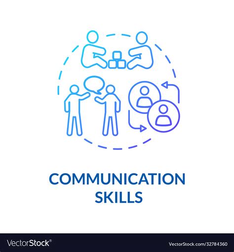 Toddlers communication skills concept icon Vector Image