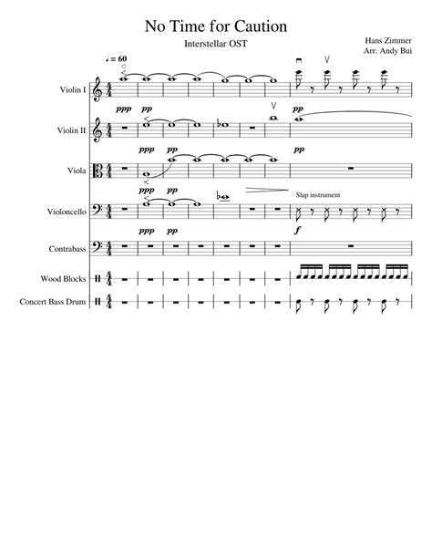 No_Time_for_Caution_revised3_FINAL Sheet music for Violin, Viola, Cello, Contrabass | Download ...